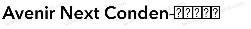 Avenir Next Conden字体转换